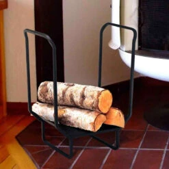 18" Wrought Iron Wood Holder