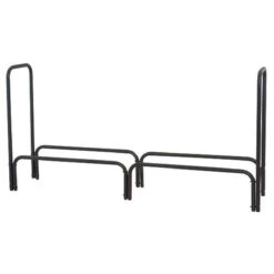 60" Long Log Rack - Black