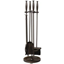 5-Piece Fireset With Ball Handles- Bronze Finish