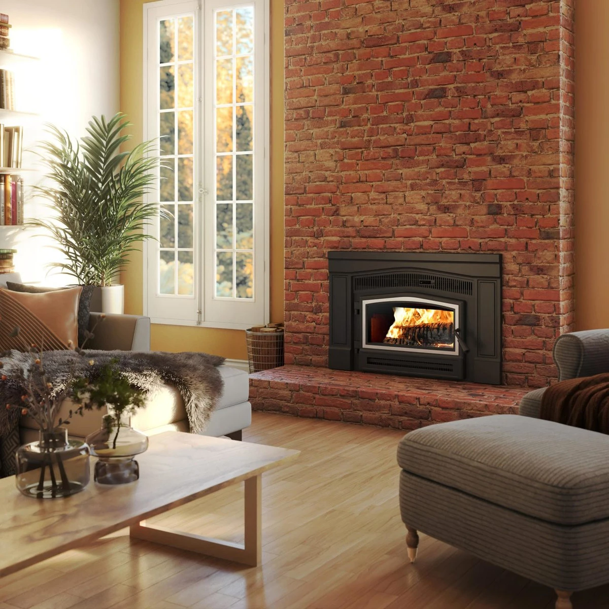 Osburn Matrix 1900 Wood Stove Insert In Black- OB01900 4 Osburn Matrix 1900 Wood Stove Insert In Black- OB01900 - Image 2