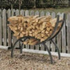HY-C 60" Black Crescent Log Rack 1 HY-C 60" Black Crescent Log Rack -Wood Stoves Sales Store appiuvoyfq8upwd0oexl 59859.1698352491