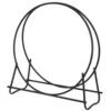 48" Dia Tubular Hoop Firewood Rack W/Black Finish -Wood Stoves Sales Store baxtrpwtexifg3rb7zop 69254.1698675236