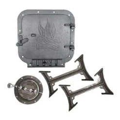 Wood Burning Barrel Camp Stove Kit - Black -Wood Stoves Sales Store biihoouufriugayi4cpk 09440.1698378583