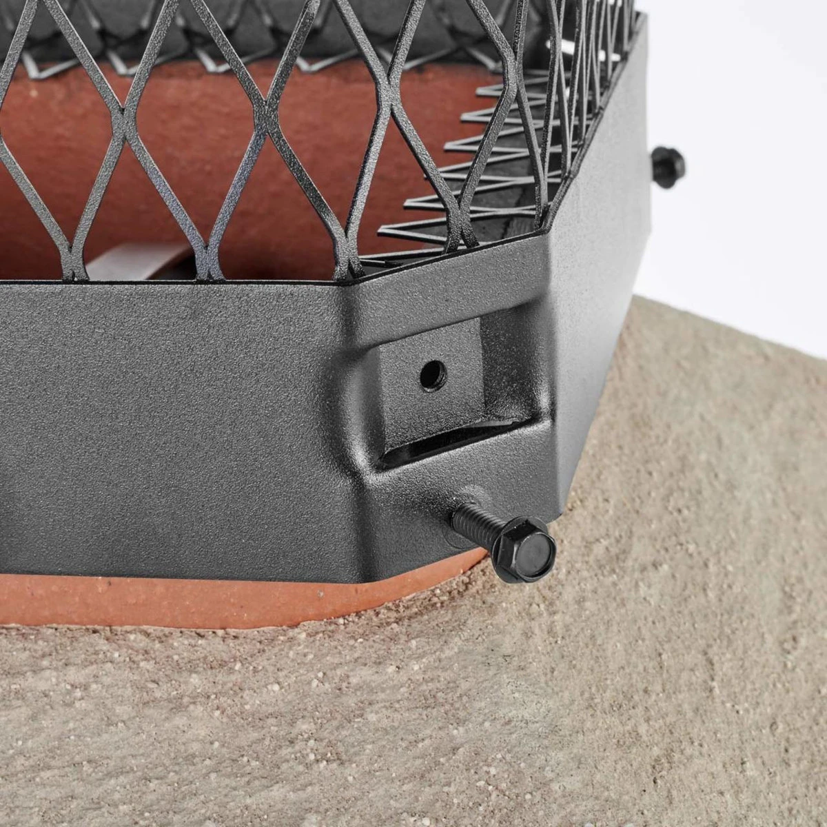 9" X 9" Black Galvanized Single Flue Chimney Cap - 5/8" Mesh 5 9" X 9" Black Galvanized Single Flue Chimney Cap - 5/8" Mesh - Image 3