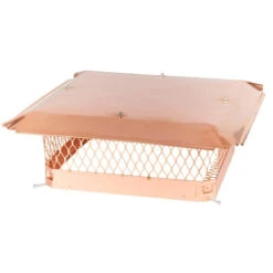 18" X 18" Copper Single Flue Chimney Cap