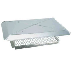 17" X 17" HomeSaver Stainless Multi-Flue Knock Down Cap 8" High