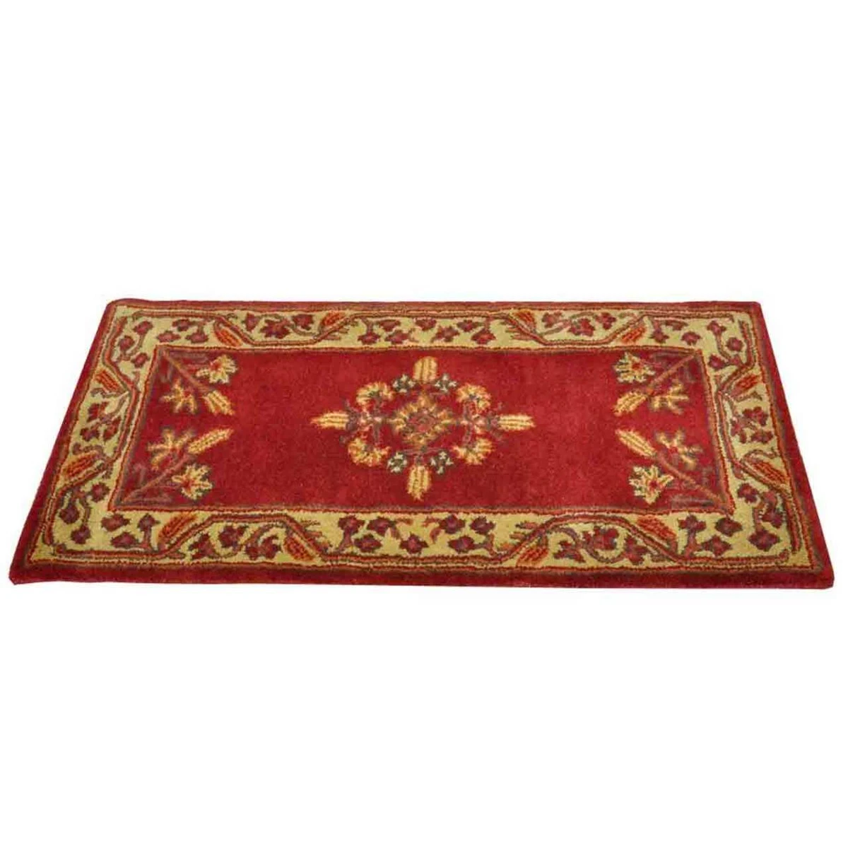 44" Rectangle Vermillion Jardin Fireplace Rug 4 44" Rectangle Vermillion Jardin Fireplace Rug - Image 2