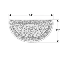 44" Red With Beige Hand Tufted Wool Hearth Rug -Wood Stoves Sales Store ejlvcd2u6qsdykyykhxx 12966.1681156694