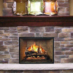 24'' Peterson Real Fyre Rugged Split Oak Vented Gas Log Kit