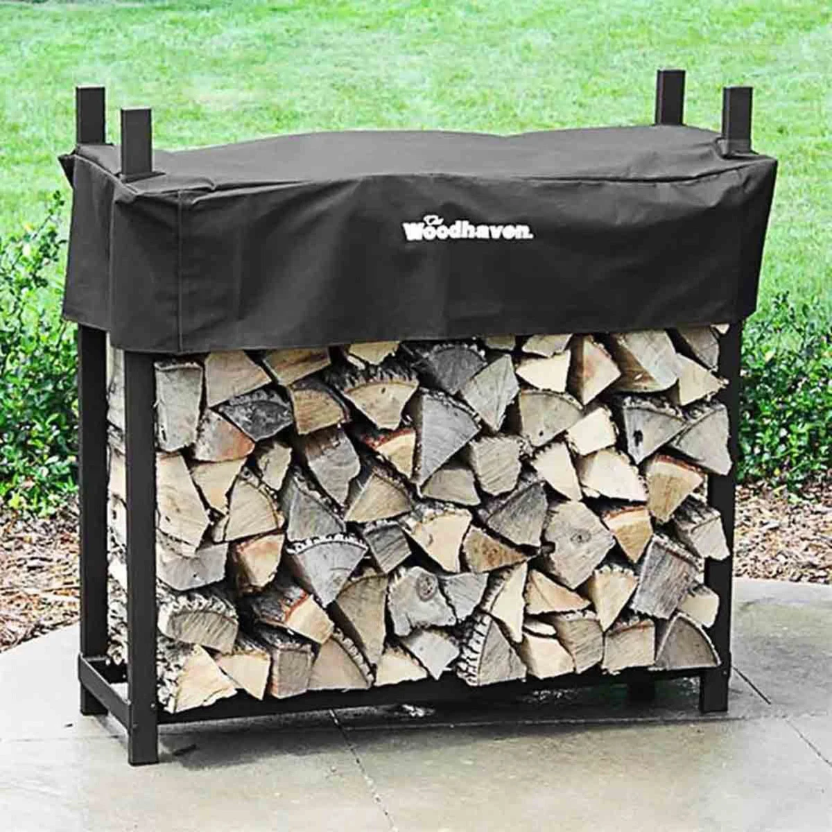 48" Heavy-Duty Woodhaven Firewood Rack With Cover 3 48" Heavy-Duty Woodhaven Firewood Rack With Cover