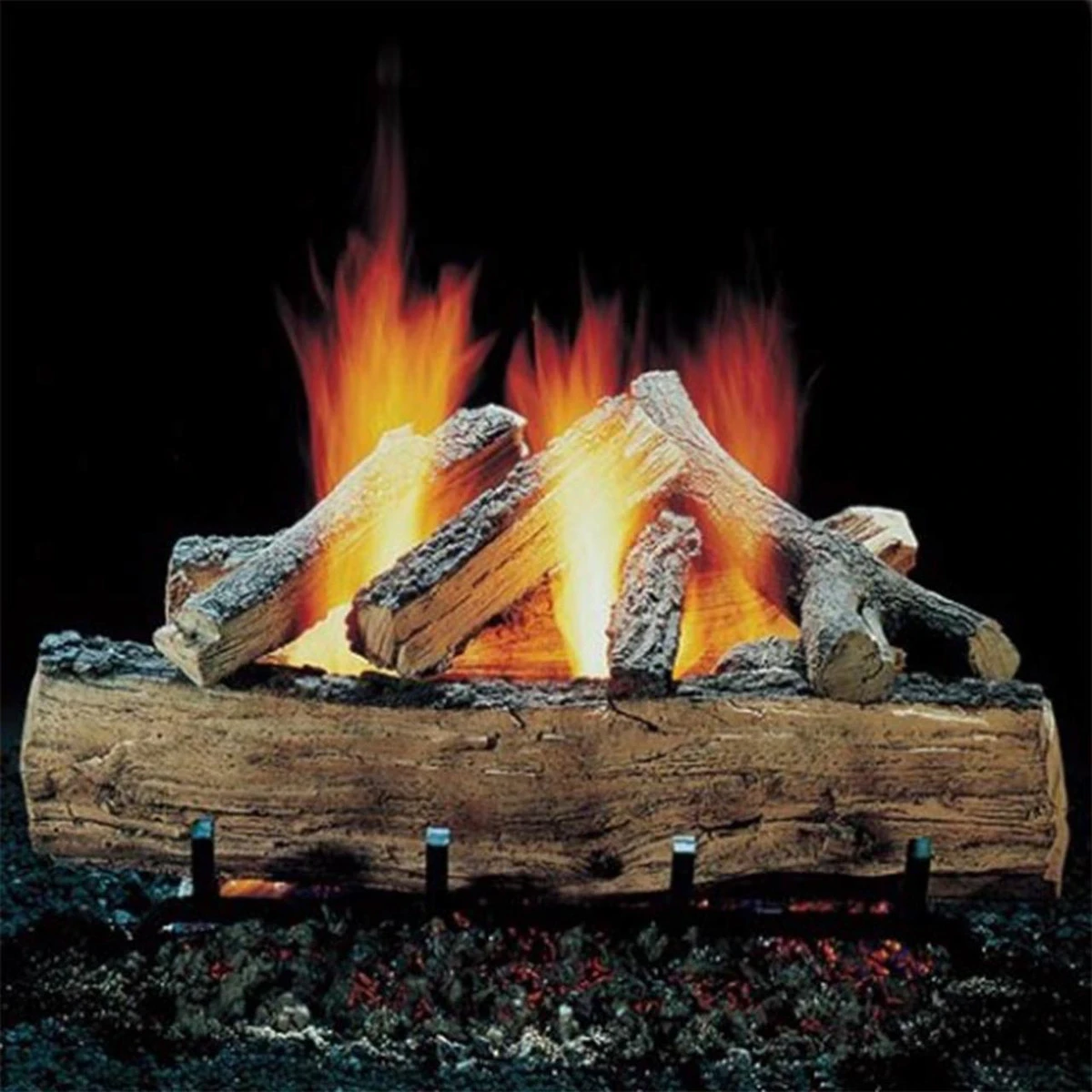 Hargrove 18'' Natural Gas Seasoned Split Oak Vented Gas Log Set 4 Hargrove 18'' Natural Gas Seasoned Split Oak Vented Gas Log Set - Image 2