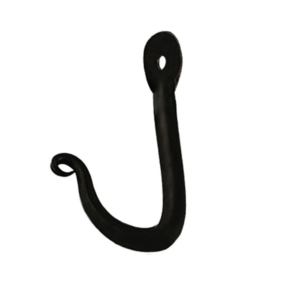 Pilgrim Forged Black Iron Single Hook 3 Pilgrim Forged Black Iron Single Hook