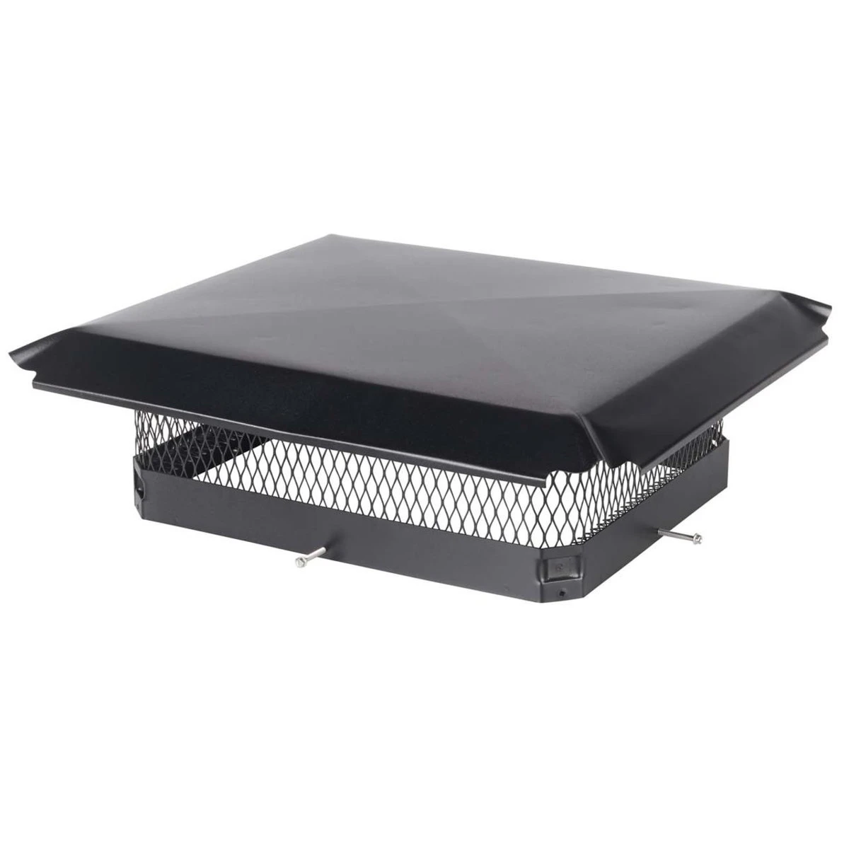 17" X 21" Black Galvanized Oval Single Flue Chimney Cap-5/8" Mesh 3 17" X 21" Black Galvanized Oval Single Flue Chimney Cap-5/8" Mesh