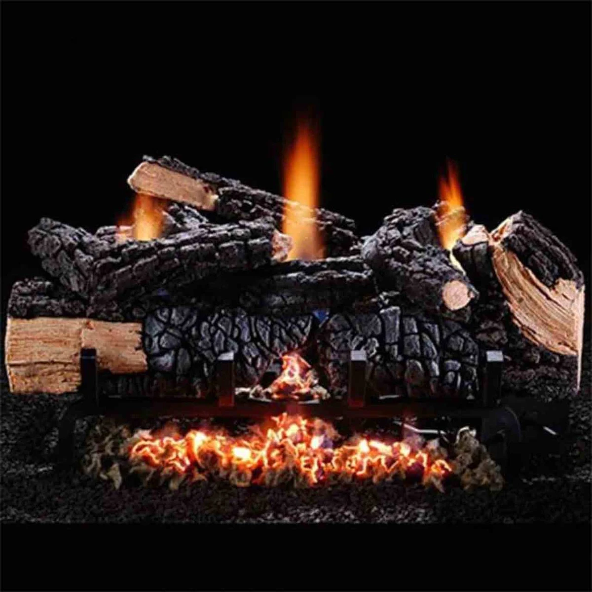 24" Cumberland Charred Gas Log Set W/Variable Flame - NG 4 24" Cumberland Charred Gas Log Set W/Variable Flame - NG - Image 2