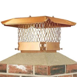 9" X 18" Copper Single Flue Chimney Cap
