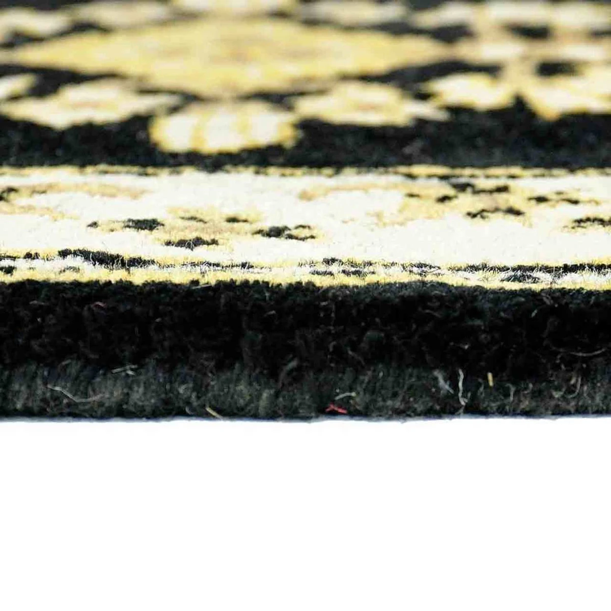 44" Half Round Noir Jardin Fireplace Rug 6 44" Half Round Noir Jardin Fireplace Rug - Image 4