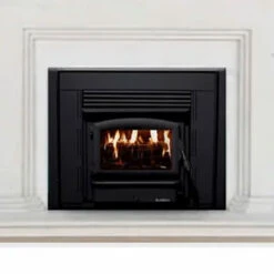 Wood Stove Insert With Black Door - Model 21ZC
