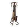 5 Piece Wrought Iron Antique Rust Fireplace Tool Set - F-1695 -Wood Stoves Sales Store j8328xqewinjpcls9h0m 94791.1698368555