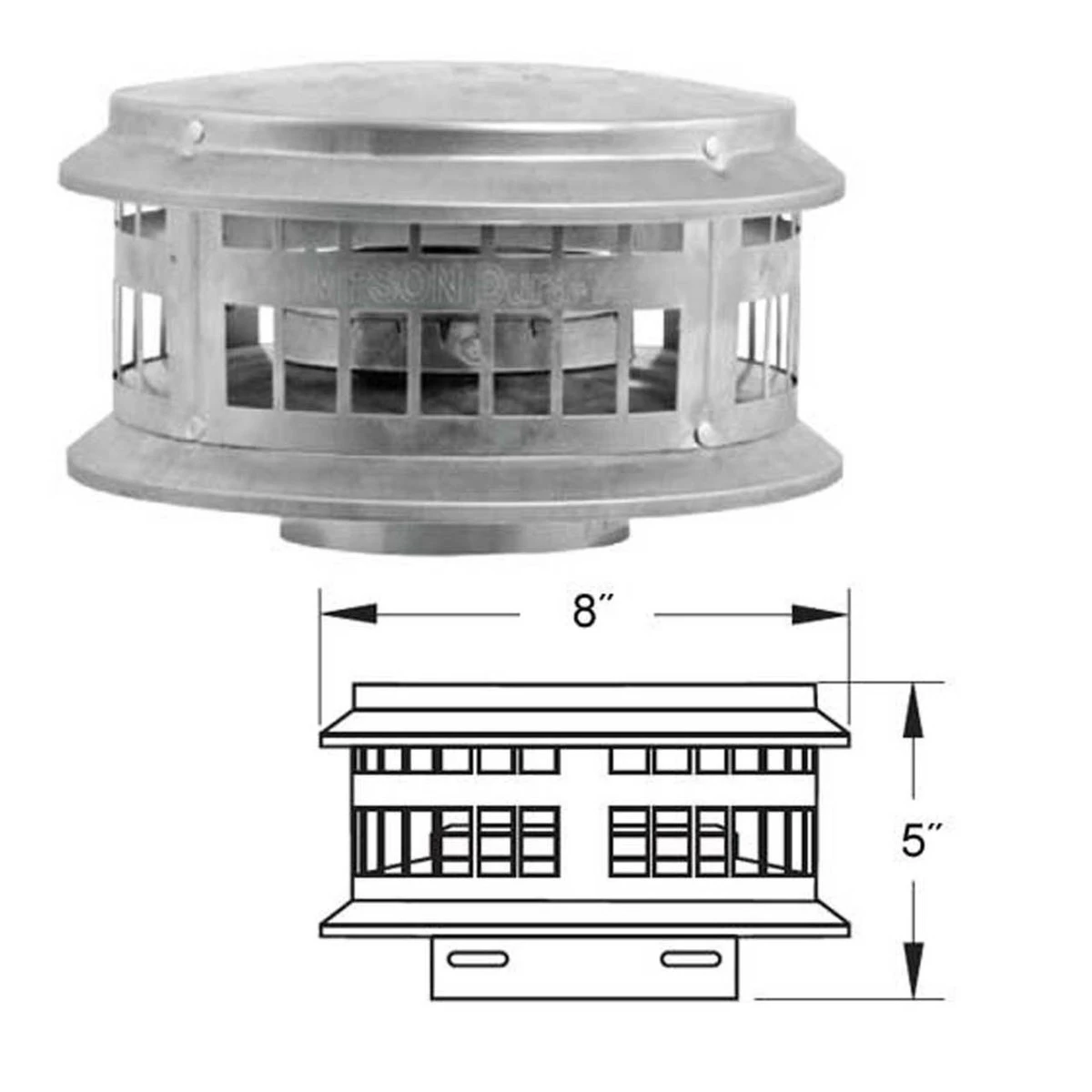 4" DuraFlexAL Cap - 4DFA-VC 3 4" DuraFlexAL Cap - 4DFA-VC