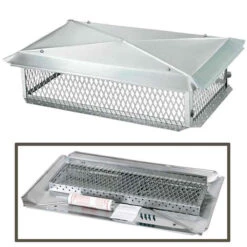 17" X 53" Stainless Steel Multi-Flue Knocked Down Chimney Cap