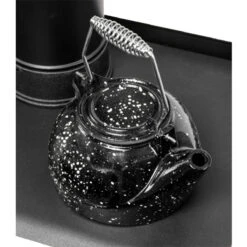 US Stove 3 Qt Black & White Speckle Porcelain Steamer Kettle -Wood Stoves Sales Store keui9io5akk59ypbywpm 63012.1688235397