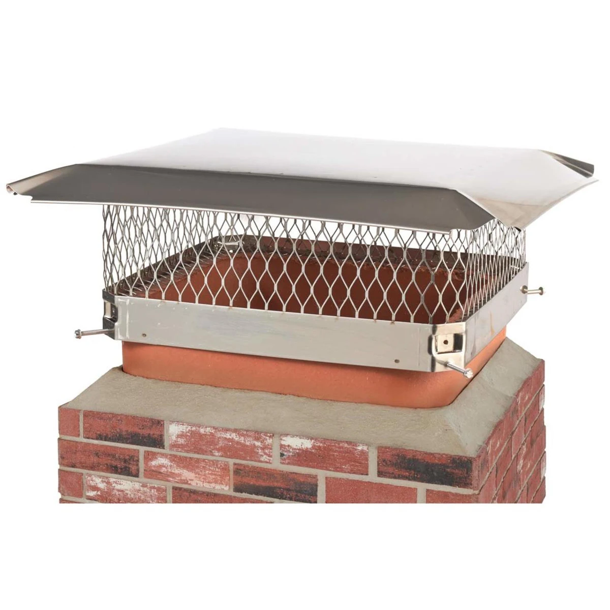 18" X 18" Stainless Steel Single Flue Chimney Cap 4 18" X 18" Stainless Steel Single Flue Chimney Cap - Image 2