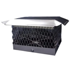 The Top Damper Plus Steel Chimney Cap/Damper - 9" X 13"