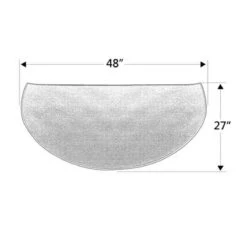 4' Half Round Charcoal Guardian Fireplace Rug -Wood Stoves Sales Store mekhr4omqapiizf97rcg 28584.1698309839