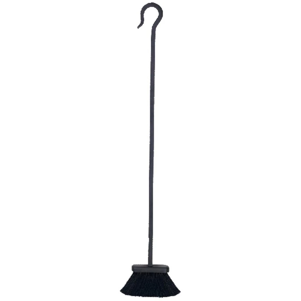 Black Wrought Iron Fireplace Broom - BRUSH-2 3 Black Wrought Iron Fireplace Broom - BRUSH-2