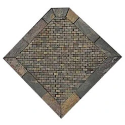 Western Flagstone 48" X 48" Single Cut Corner Hearth Pad