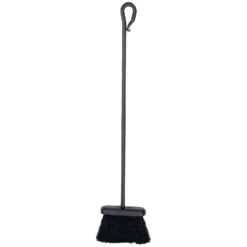 Black Fireplace Broom