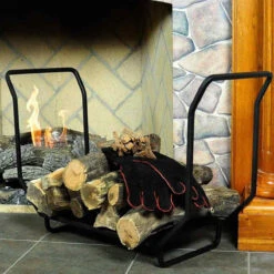 24" Wrought Iron Wood Holder