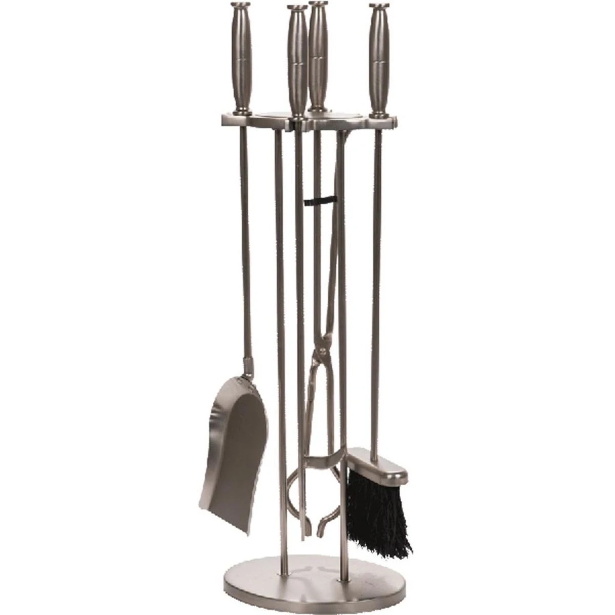 5 Piece Pewter Fireplace Tool Set - 7632 3 5 Piece Pewter Fireplace Tool Set - 7632
