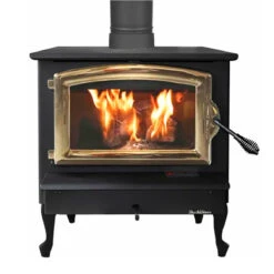 Wood Stove With Gold Door - Model 74