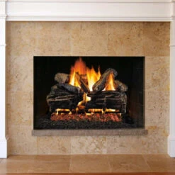 18'' Peterson Real Fyre Charred Split Oak Vented Gas Log Kit