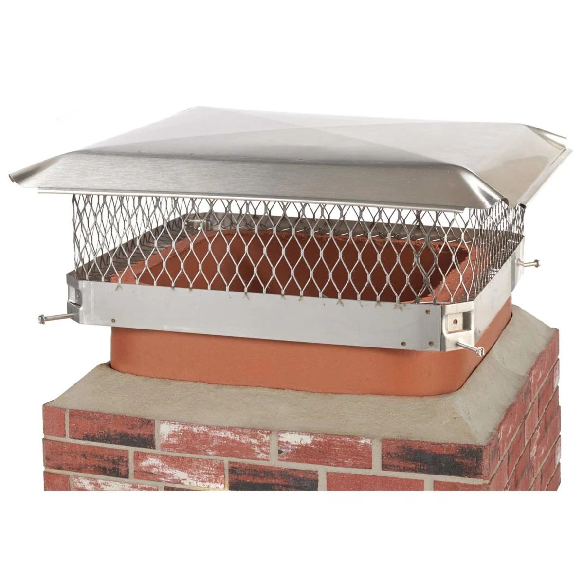20" X 20" Stainless Steel Single Flue Chimney Cap 4 20" X 20" Stainless Steel Single Flue Chimney Cap - Image 2