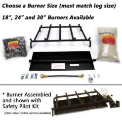 18''-30'' Peterson Real Fyre Charred American Oak Vented Propane Gas Log Kit -Wood Stoves Sales Store qjv84nt0s9kfiycmyqts 16433.1698198500