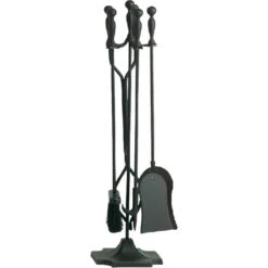 5 Piece Black Fireplace Tools - 1532