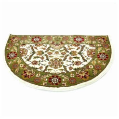 46" Half Round Ivory And Green Floral Hearth Rug -Wood Stoves Sales Store qu7cwdsh3kygys3v462c 27459.1698689833
