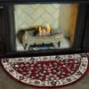 44" Red With Beige Hand Tufted Wool Hearth Rug -Wood Stoves Sales Store qzrff6skewq6f9kpv2eg 31936.1681156690