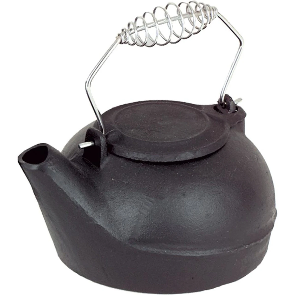 Black 2.7 Quart Cast Iron Wood Stove Kettle - 682TM 3 Black 2.7 Quart Cast Iron Wood Stove Kettle - 682TM