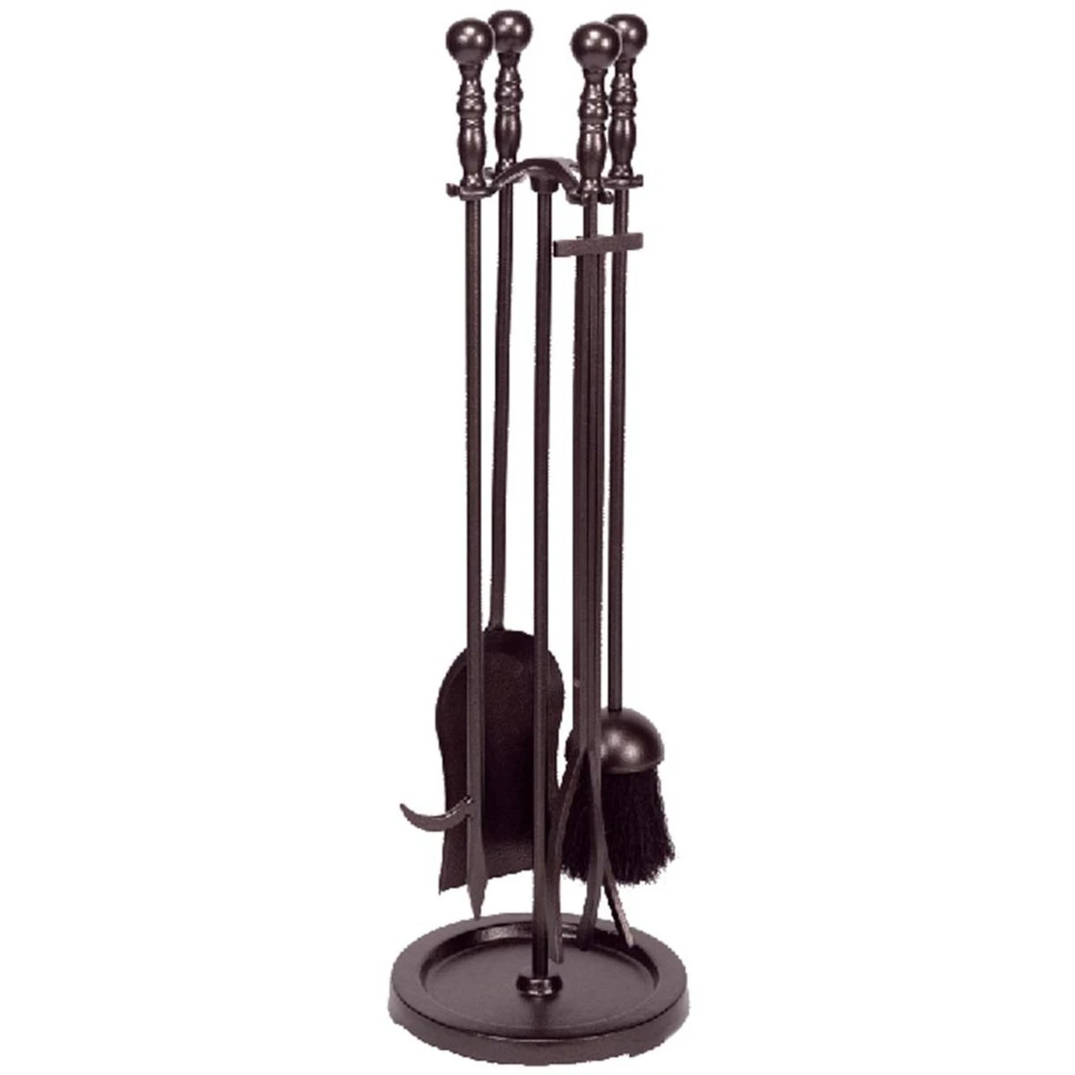 5 Piece Wrought Iron Fireplace Tools - Bronze - AHF550 3 5 Piece Wrought Iron Fireplace Tools - Bronze - AHF550