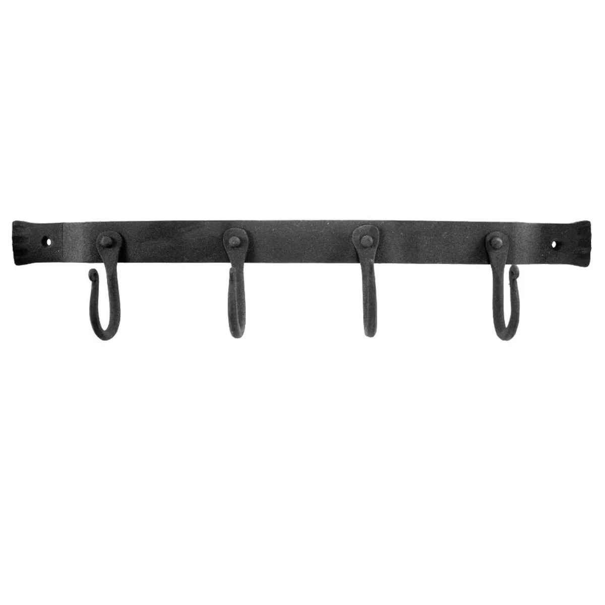 Wall Bracket With 4 Hooks-Black 4 Wall Bracket With 4 Hooks-Black - Image 2