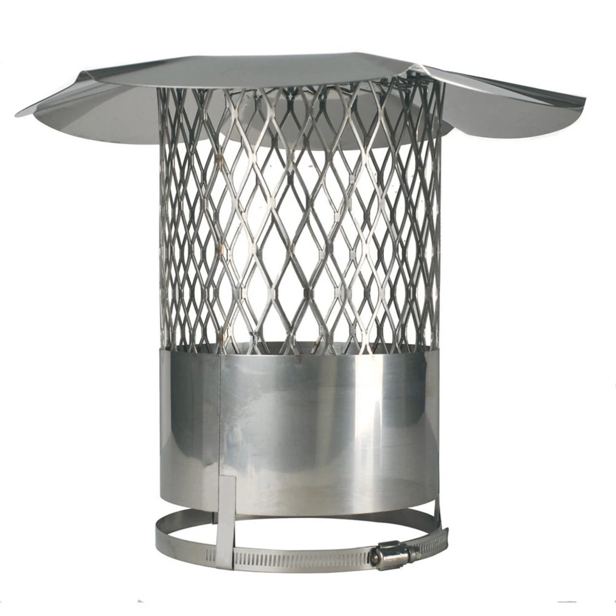 6" HomeSaver UltraPro Rain Cap For Collarplate Installations - Silver 3 6" HomeSaver UltraPro Rain Cap For Collarplate Installations - Silver