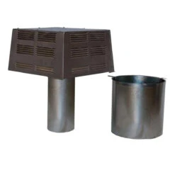 12" Superior Square Chimney Cap With Slip Connector