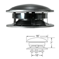 8" Selkirk Round Top Chimney Cap - 208800 -Wood Stoves Sales Store tv6pasxzkkcfj7t0zem7 49733.1698296701