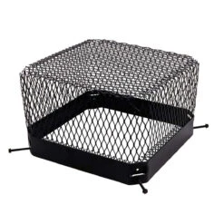 13" X 13" Black Painted Galvanized Raccoon Screen