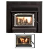 Black Wood Stove Insert With Gold Door - Model 74ZC -Wood Stoves Sales Store uvtfnqo91qyyoxzdesnp 77005.1683162372