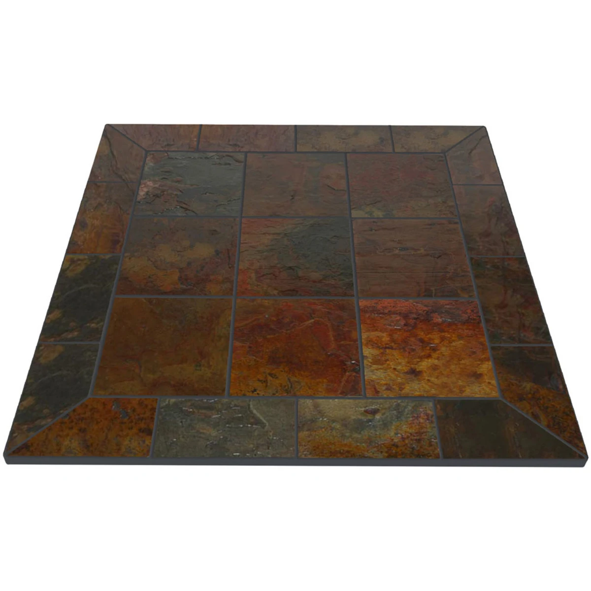 WoodEze Peacock Slate 48" X 48" Wall Board 4 WoodEze Peacock Slate 48" X 48" Wall Board - Image 2