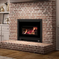 Osburn Inspire-I 2000 Black Wood Burning Fireplace Insert. Heats Up To 2,100 Sq Ft - OBO2045